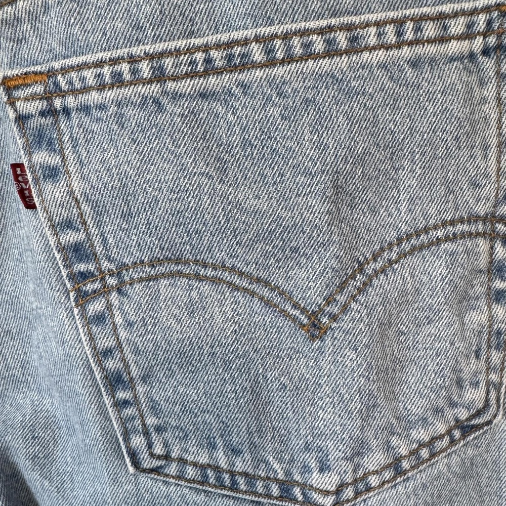 Levi's 550 Jeans Men's 40x30 VTG Made In USA Relaxed Fit Tapered Leg Light Blue - Picture 7 of 8